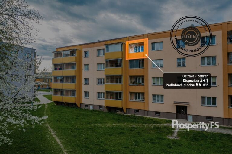 Prodej bytu 2+1, 54 m2 – Ostrava – Zábřeh